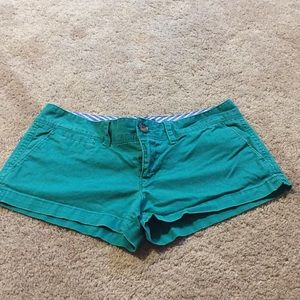 American Eagle green cargo shorts size S